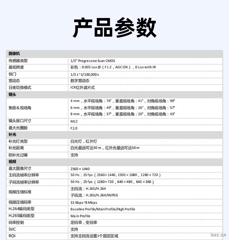 400全彩对讲摄像机参数